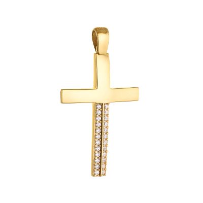 κοσμήματα 14Κ χρυσά σταυροί ανδρικά γυναικεία δαχτυλίδια κωσταντινάτο κόσμημα λευκόχρυσος σταυρός 2